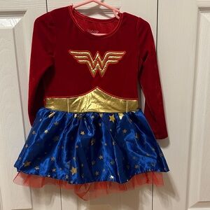 Superhero Kids Costume with Red, Gold, and Blue